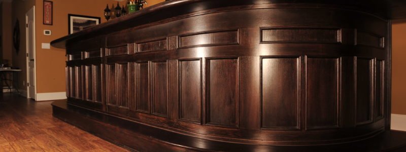 elegant oak irish bar