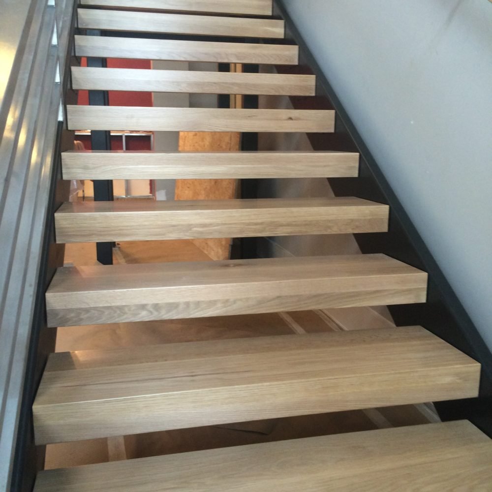 commercial white oak stair treads â€