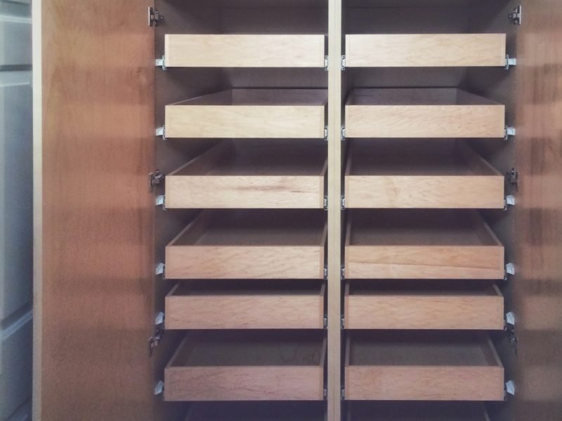 flat paneled storage pantry cabinet